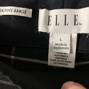 Black and white ankle skinny pants